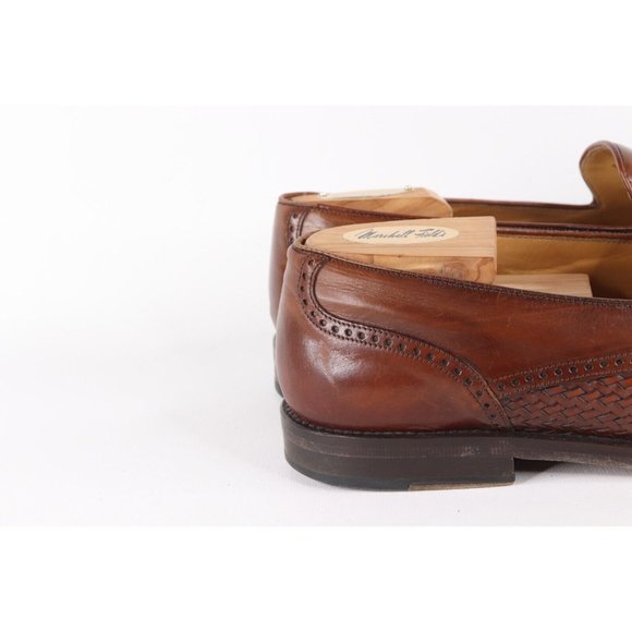 Mezlan Mens 11 M Genuine Crocodile Leather Tassel Loafers Shoes Carmel Brown main image 6